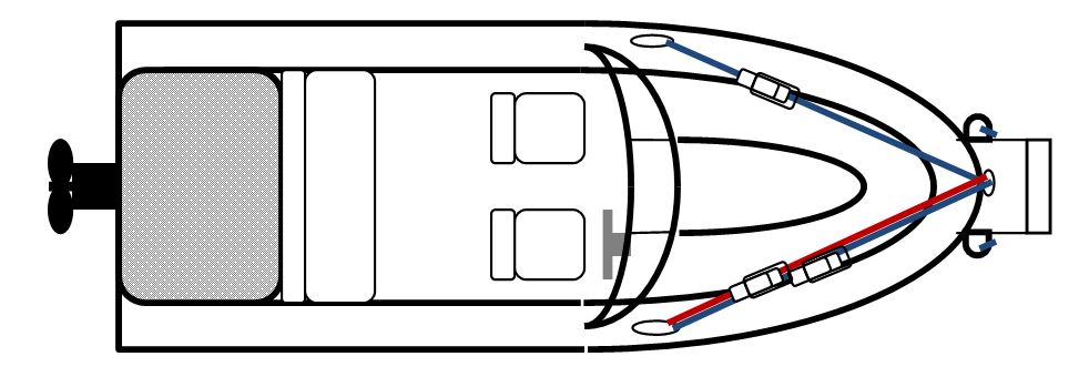 Motor Mount Top View Straps