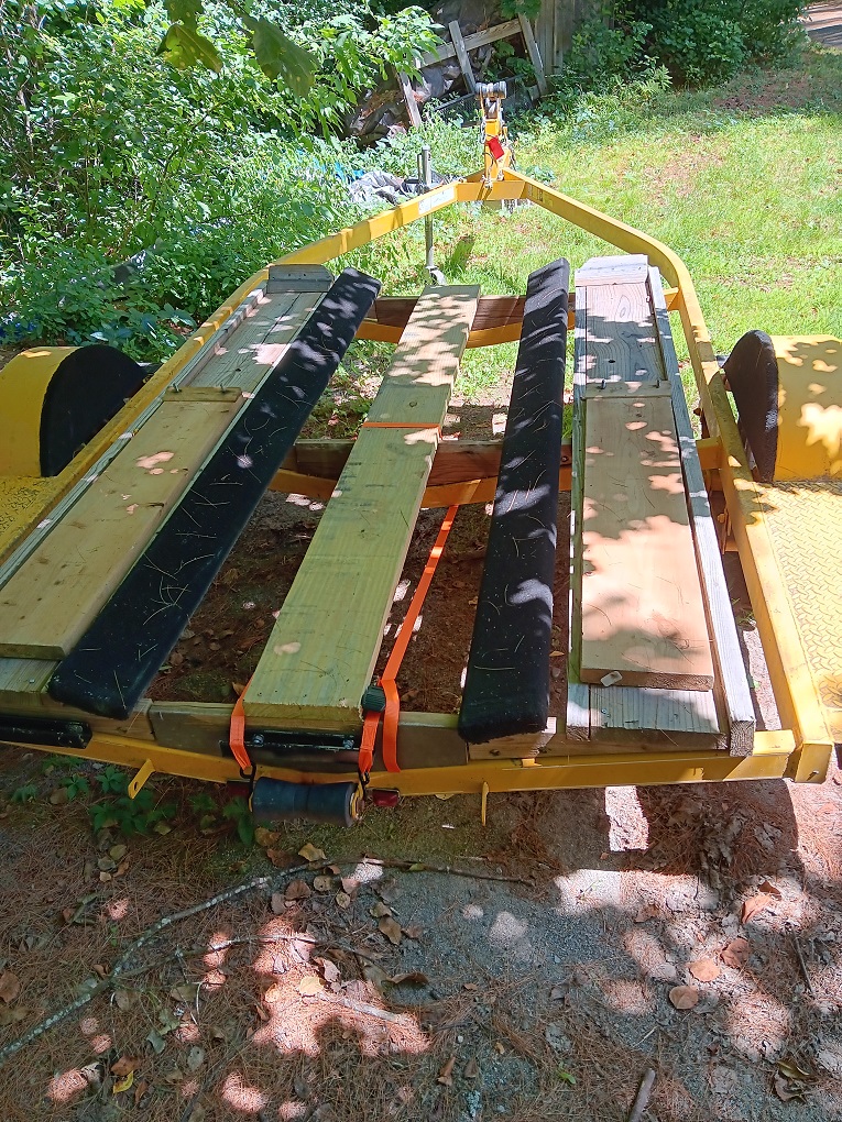 Trailer with center track mounted.