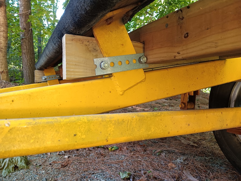 How the outside tracks are clamped to the frame